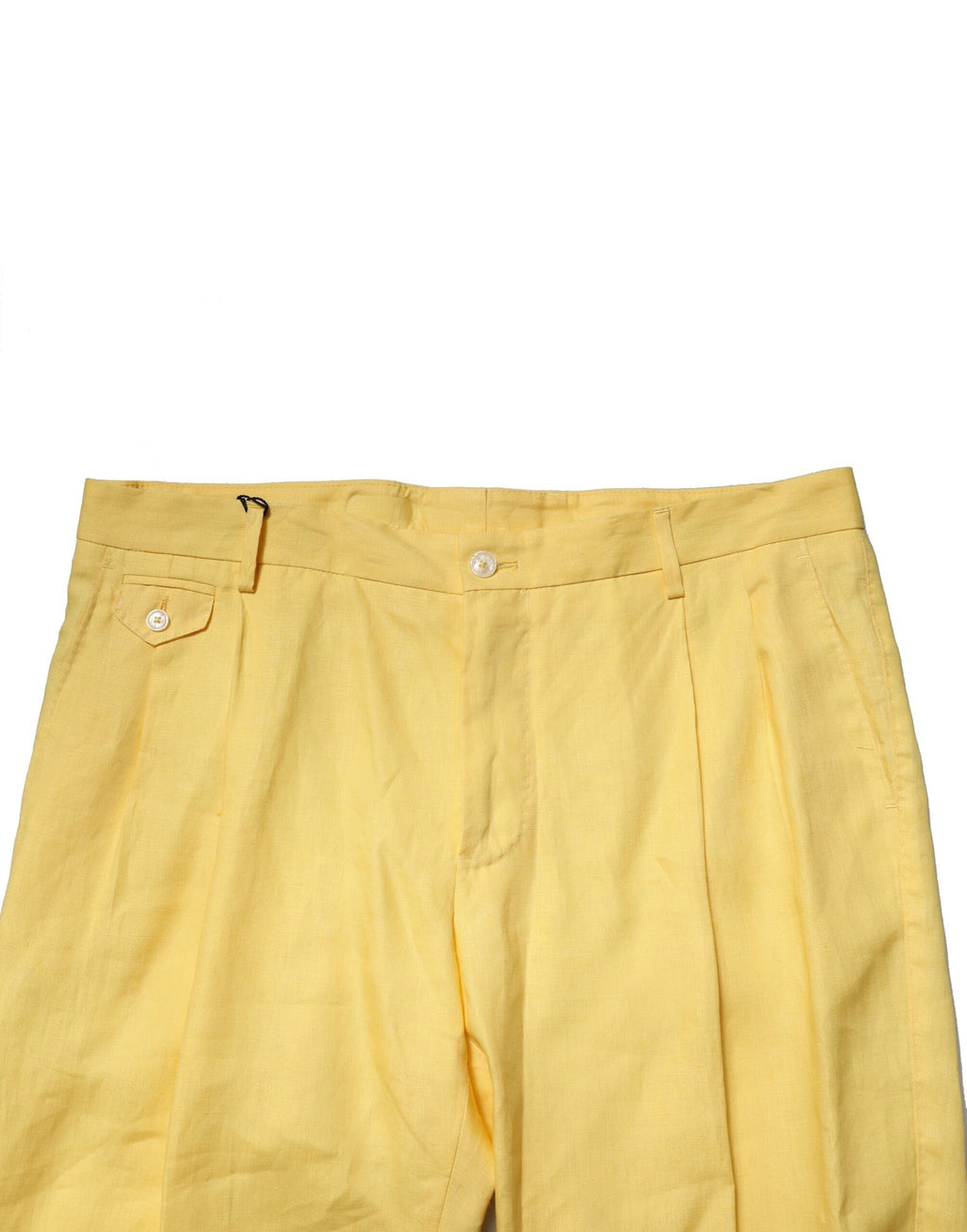 Dolce &amp; Gabbana – Tapered-Hose aus gelbem Leinen für Herren