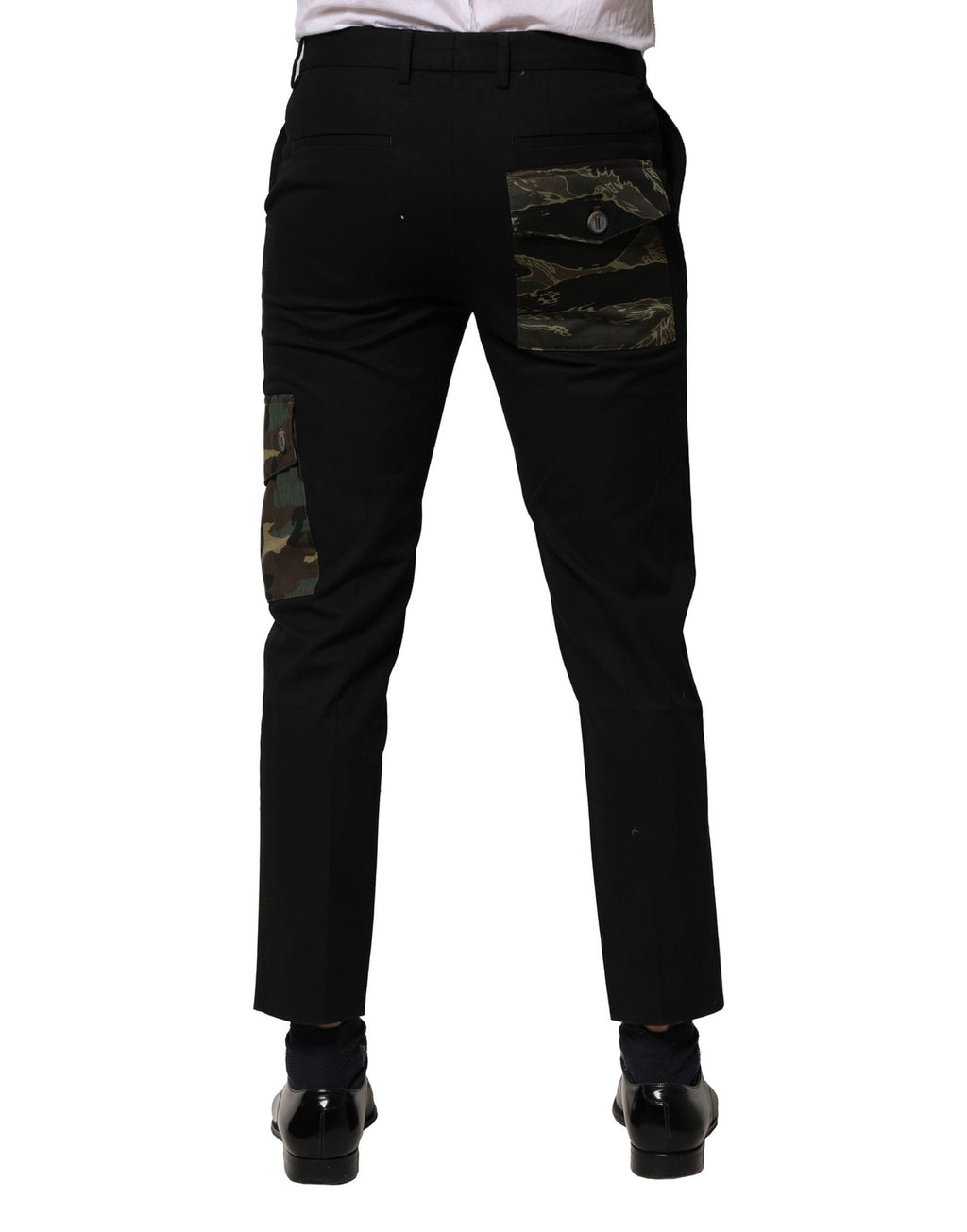 Dolce &amp; Gabbana Schwarze Cargohose aus Baumwolle für Herren