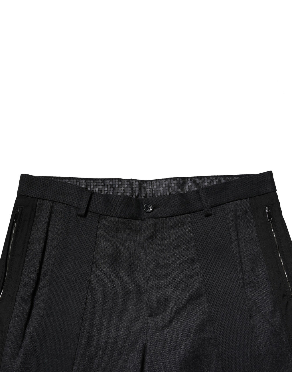 Dolce &amp; Gabbana – Schmale Anzughose aus schwarzer Baumwolle