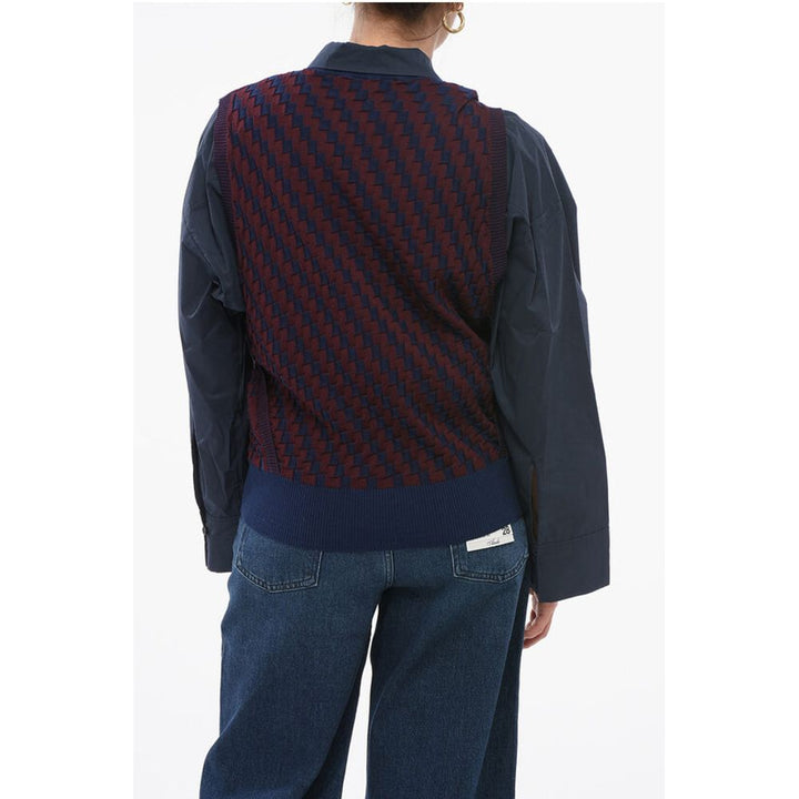 Loewe Check Patterned Stretch Cotton Vest