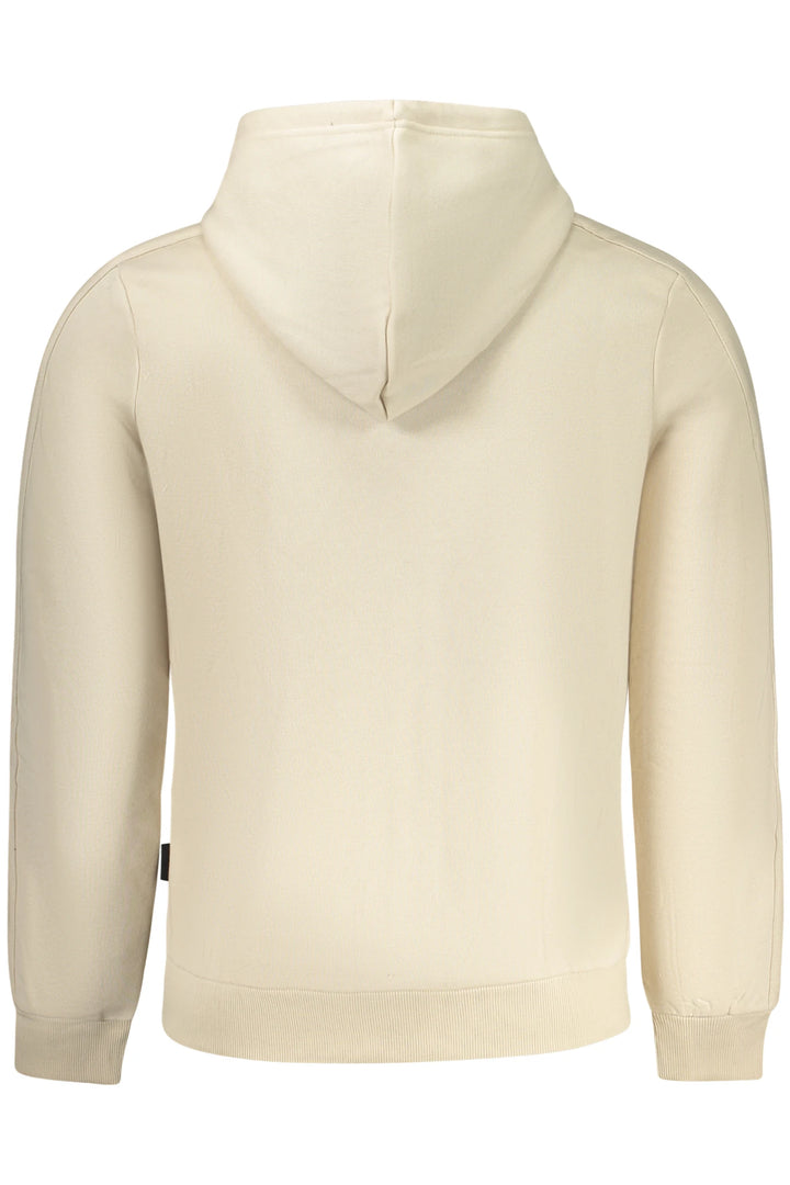 US GRAND MEN&#39;S BEIGE ZIP-UP SWEATSHIRT