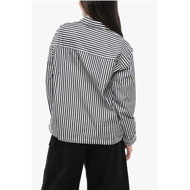 Woolrich Awning Striped YARN Shirt with Drawstringed Bottom