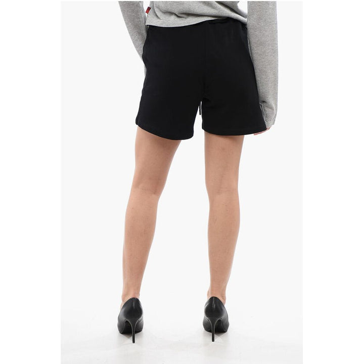 Woolrich Brushed Cotton Shorts with Embroidered Logo