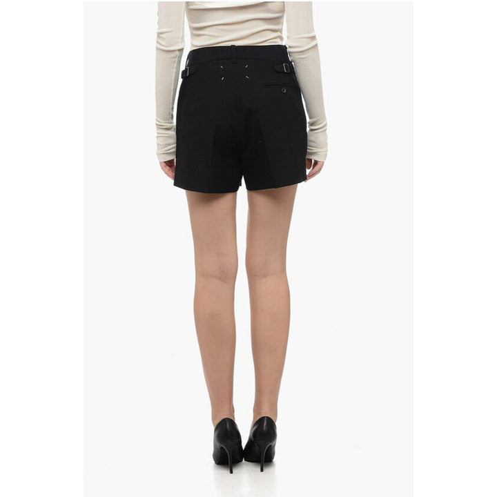 Maison Margiela MM0 Single-pleated Wool Blend Shorts