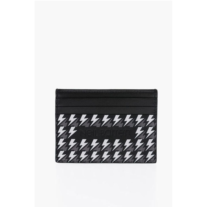 Neil Barrett All-Over Thunderbolt Printed Leather Card Holder