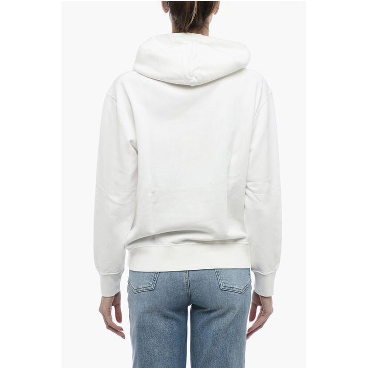 Autry Logo Print Brushed Cotton Hoodie