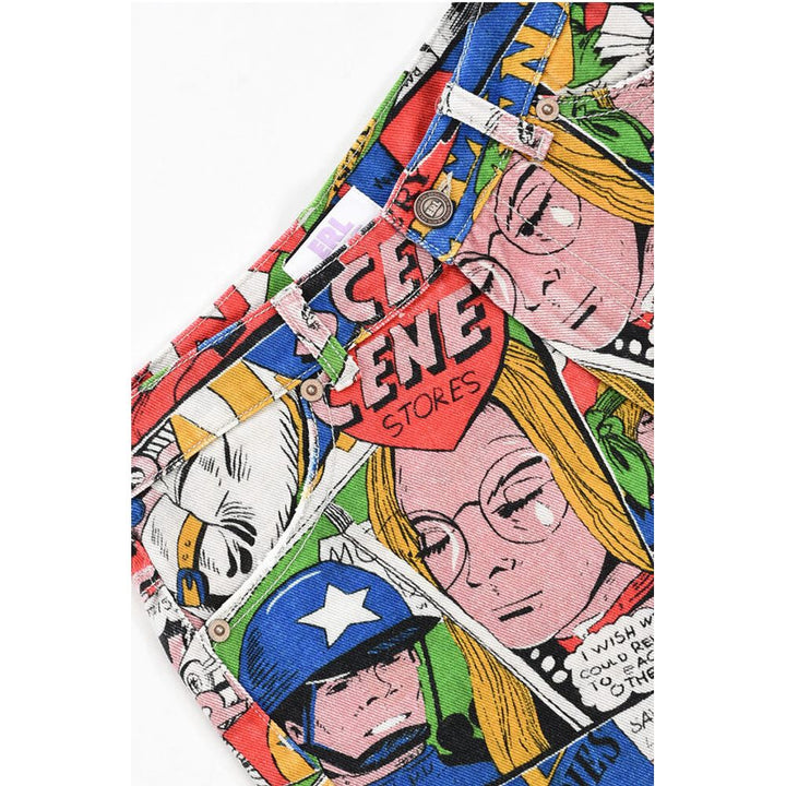 ERL Printed Denim Shorts
