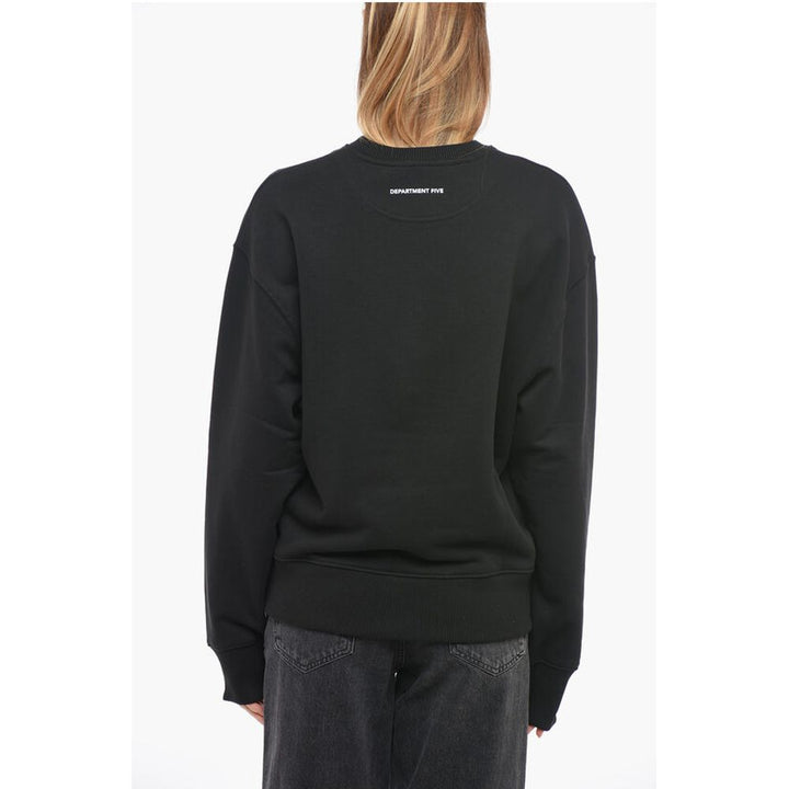 Department 5 Fleeced Cotton Oversized WESTIN Crew-neck Sweatshirt