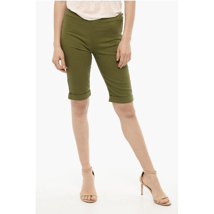 Woolrich Cuffed Hem Shorts with Golden-Closure