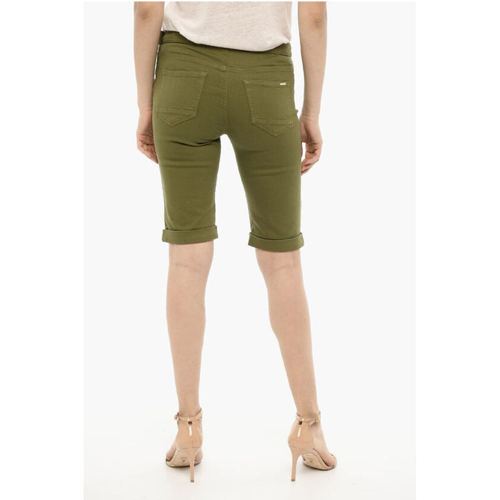 Woolrich Cuffed Hem Shorts with Golden-Closure