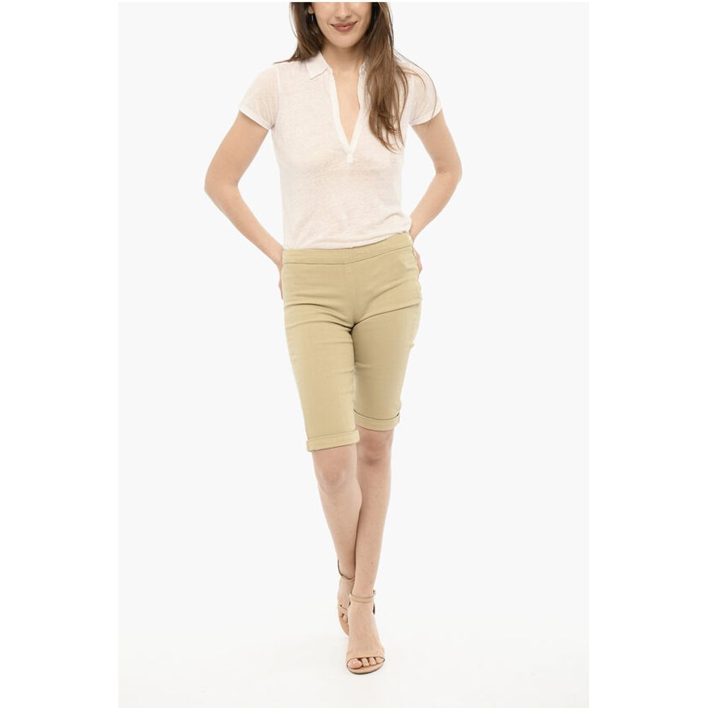 Woolrich Cuffed Hem Shorts with Golden-Closure