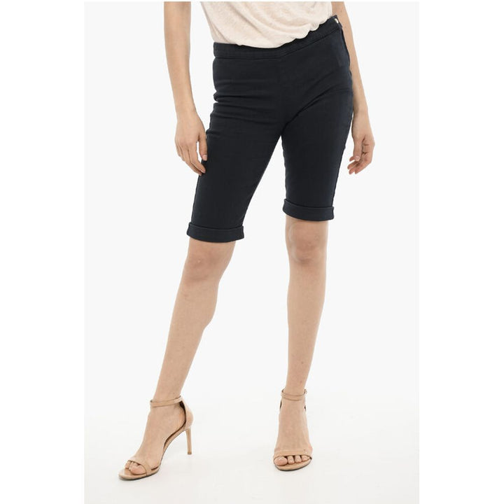 Woolrich Cuffed Hem Shorts with Golden-Closure