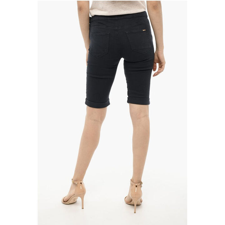 Woolrich Cuffed Hem Shorts with Golden-Closure