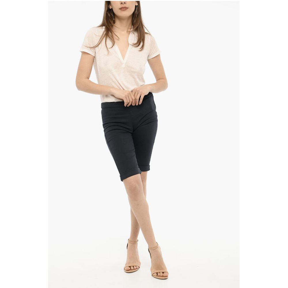 Woolrich Cuffed Hem Shorts with Golden-Closure