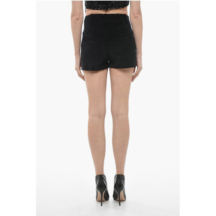 Capasa Velvet Shorts with Belt
