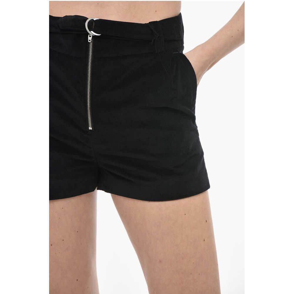 Capasa Velvet Shorts with Belt