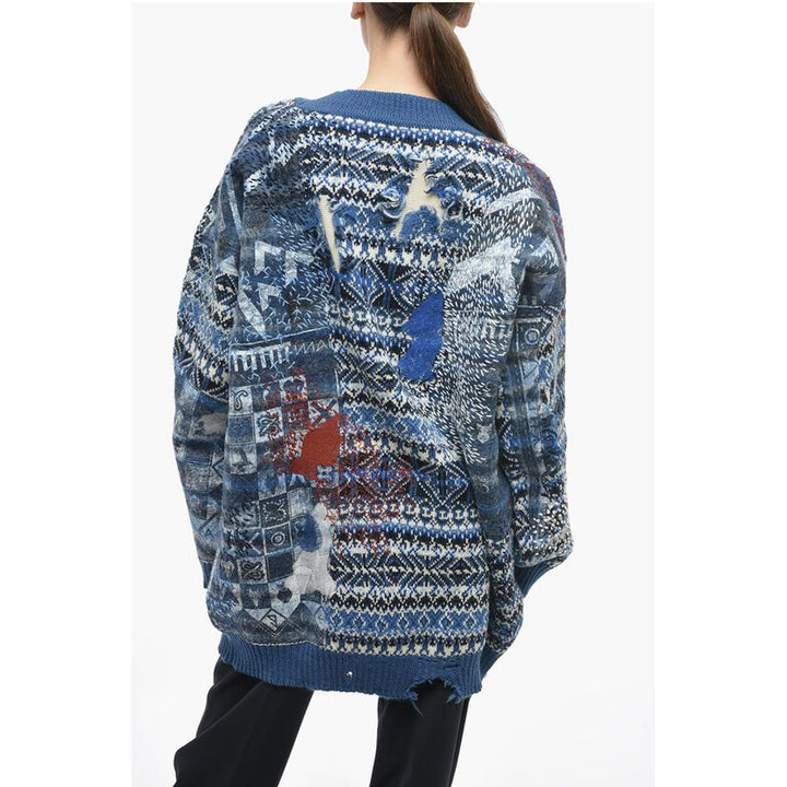 Maison Margiela MM0 V Neck Wool Blend Pullover