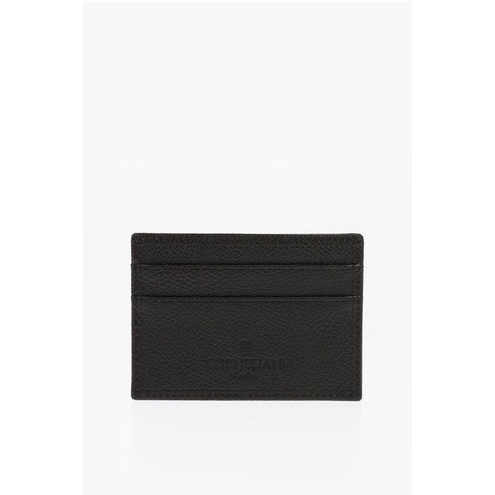 Corneliani Textured Leather Card Holder