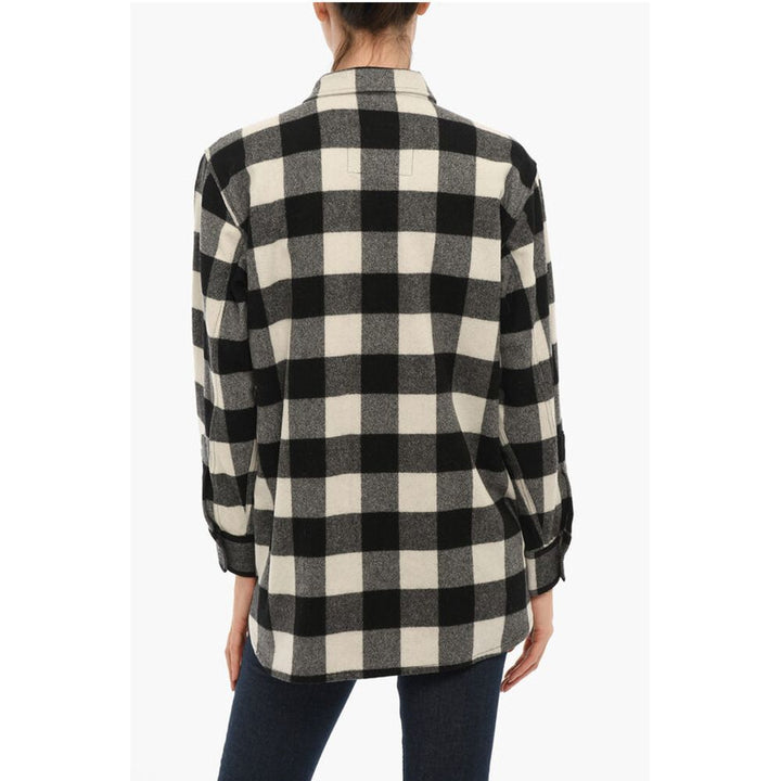Woolrich ARCHIVE Buffalo Checked POPOVER Overshirt with Double Breast