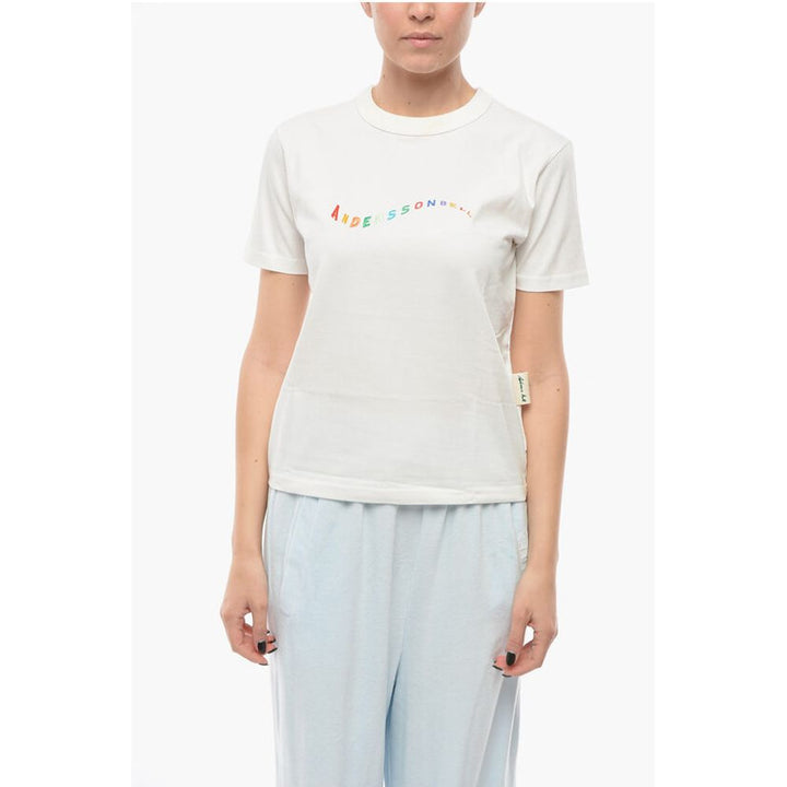 Andersson Bell Crewneck FLOW T-shirt with Embroidered Logo