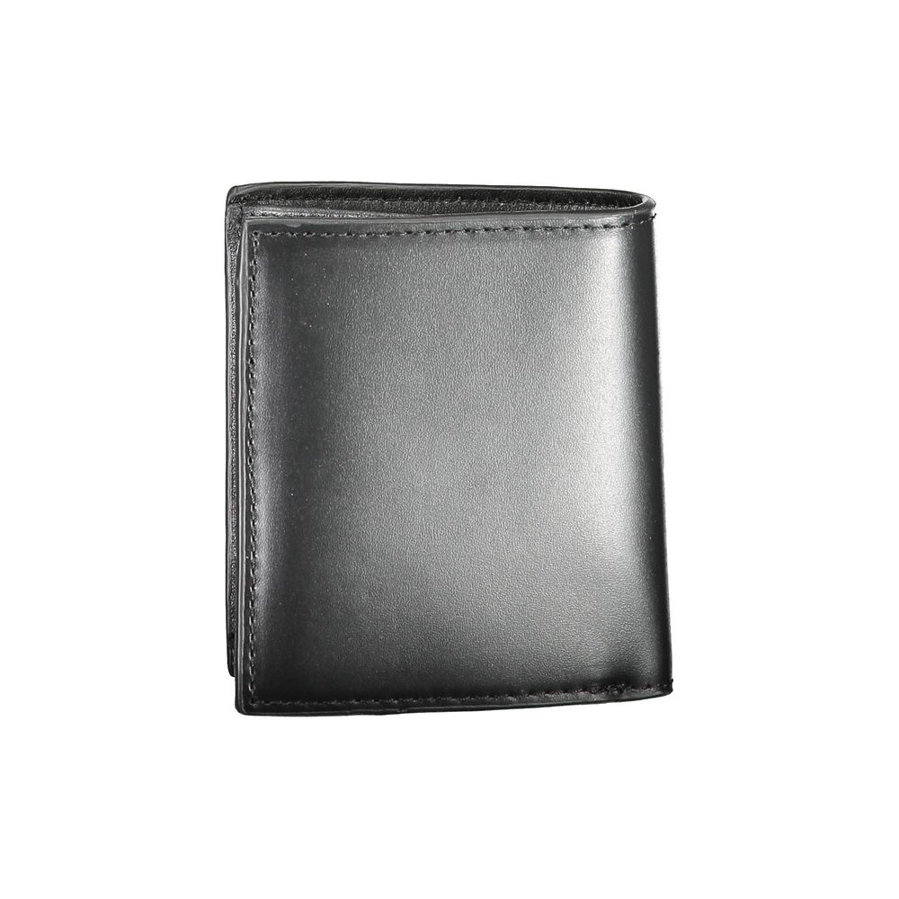 Portefeuille homme en cuir noir Tommy Hilfiger