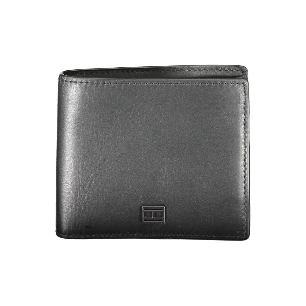 Portefeuille homme en cuir noir Tommy Hilfiger