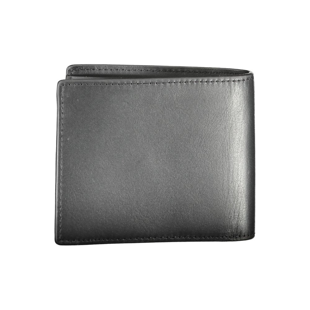 Portefeuille homme en cuir noir Tommy Hilfiger