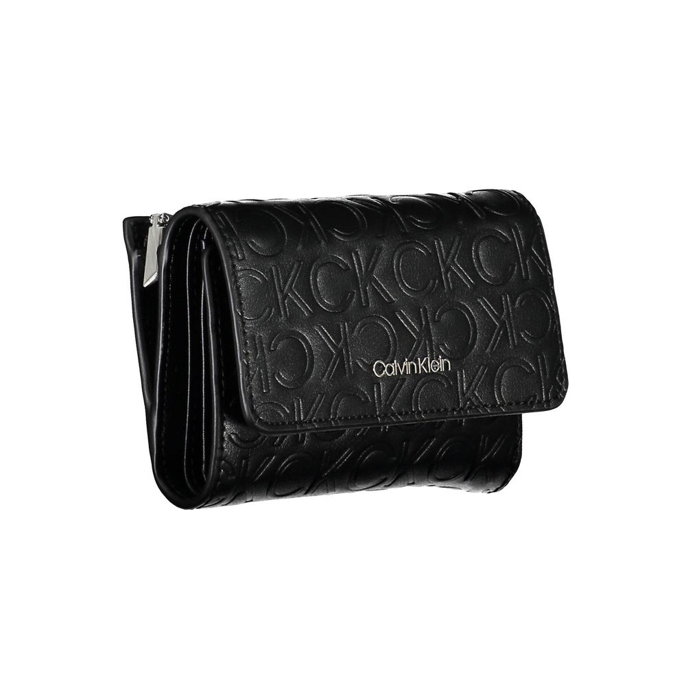 Portefeuille femme Calvin Klein en polyéthylène noir