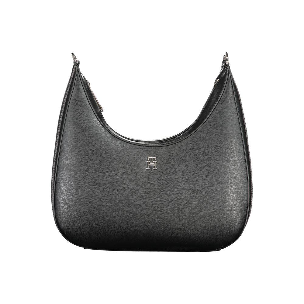Tommy Hilfiger – Schwarze Polyester-Handtasche