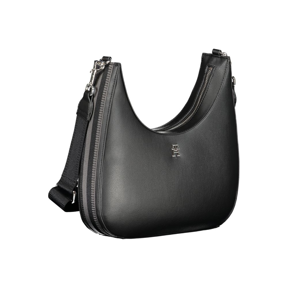 Tommy Hilfiger – Schwarze Polyester-Handtasche