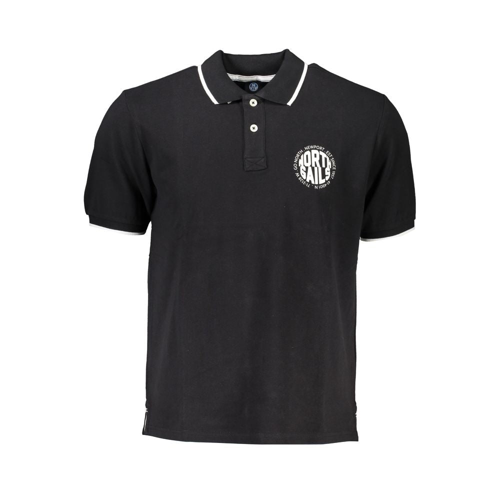 Schwarzes Poloshirt aus Baumwolle von North Sails