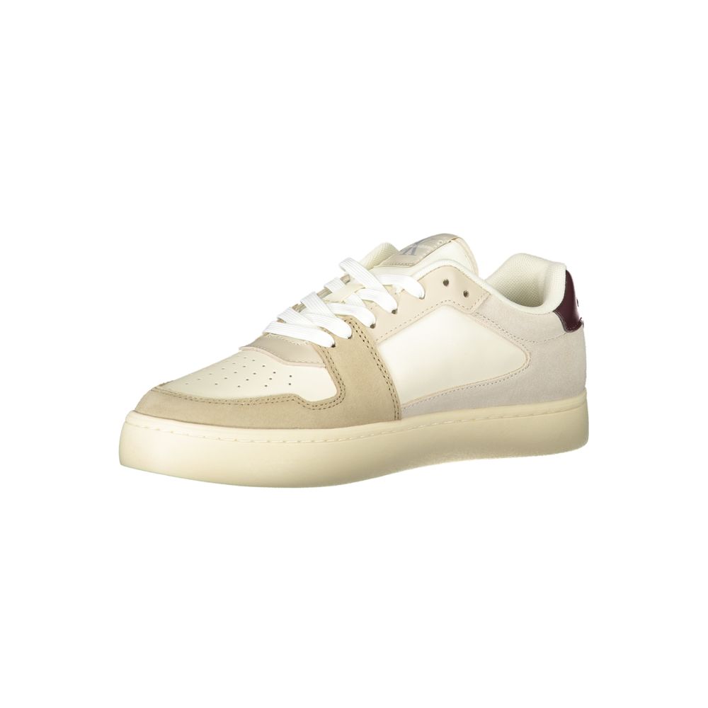Baskets Calvin Klein beiges en polyester pour homme