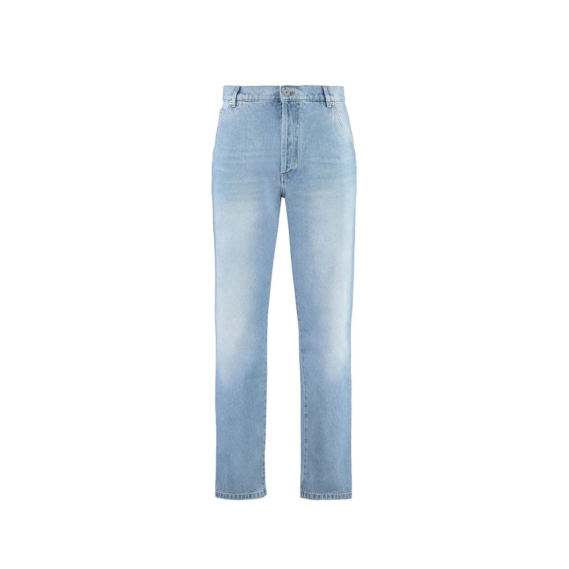 Balmain Cropped Straight Jeans