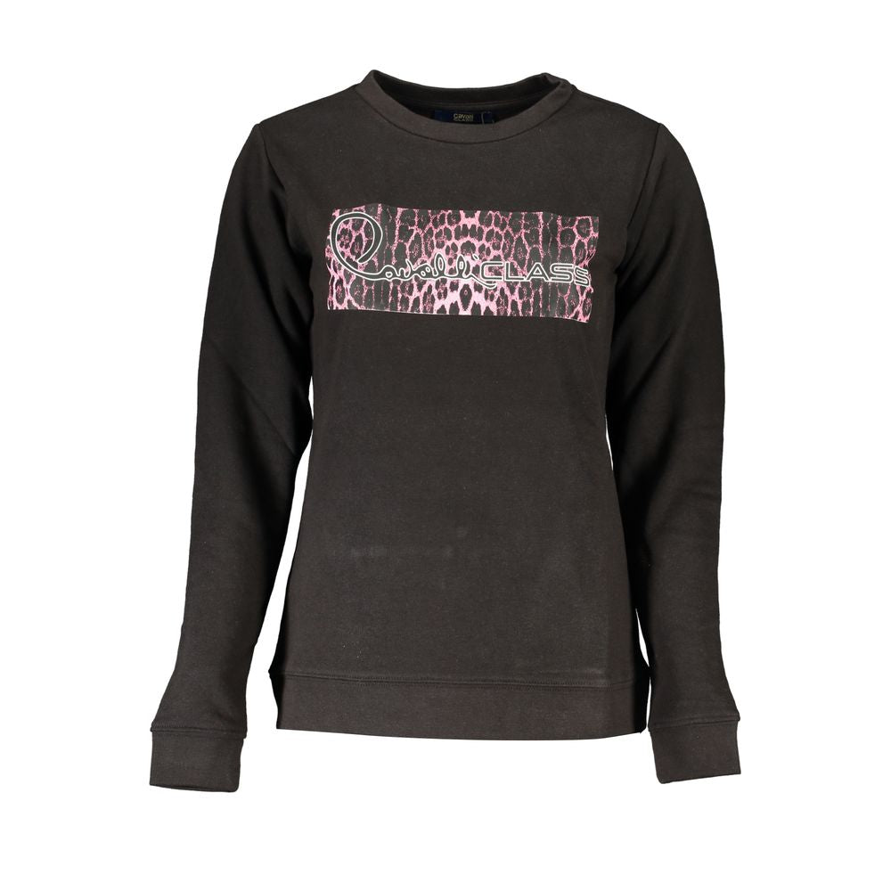 Cavalli Class – Schwarzer Baumwollpullover