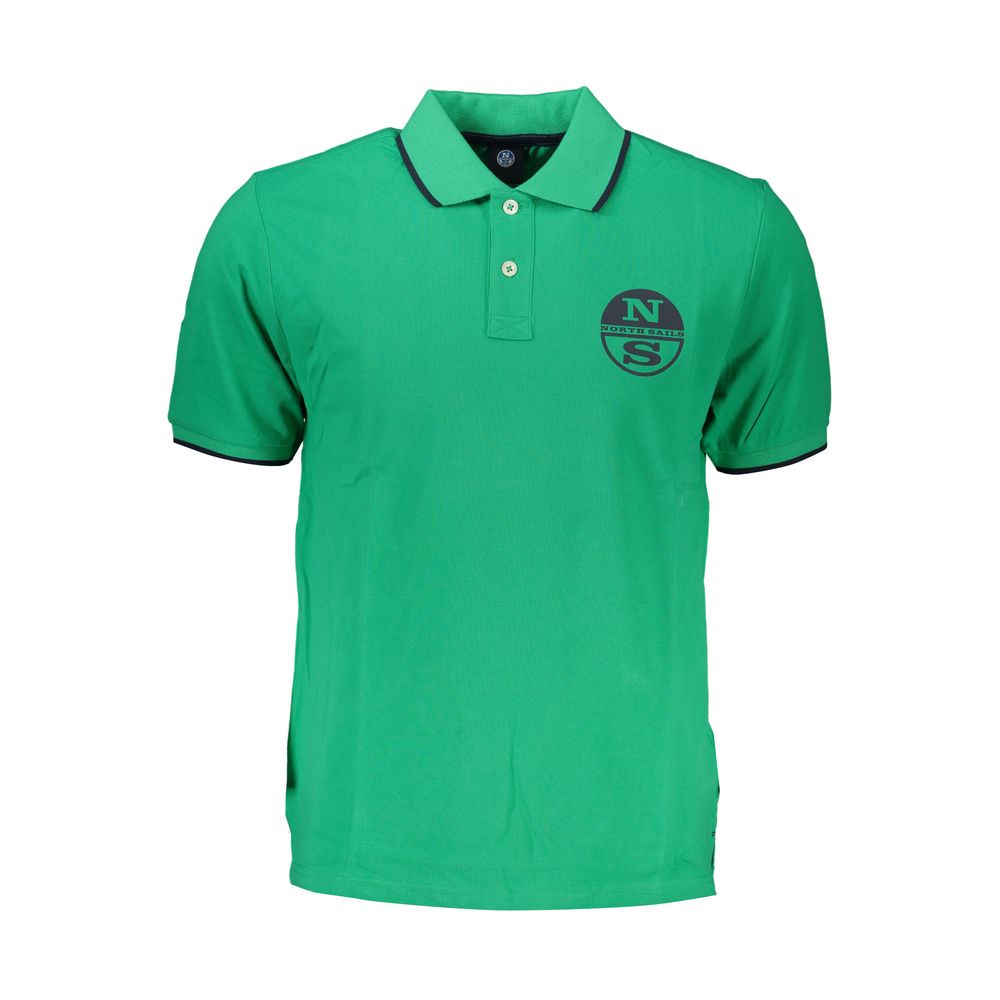 Grünes Poloshirt aus Baumwolle von North Sails