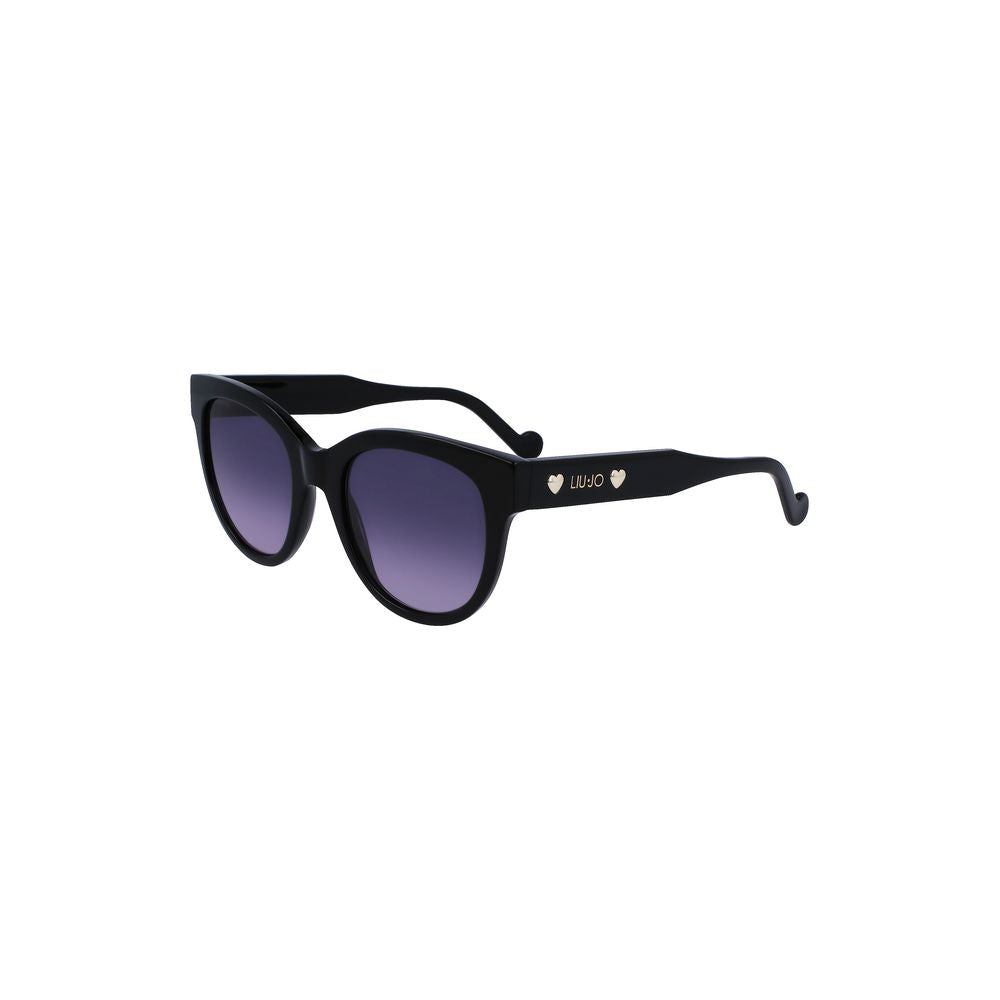 Lunettes de soleil Liu Jo en cuir de veau noir pour femme