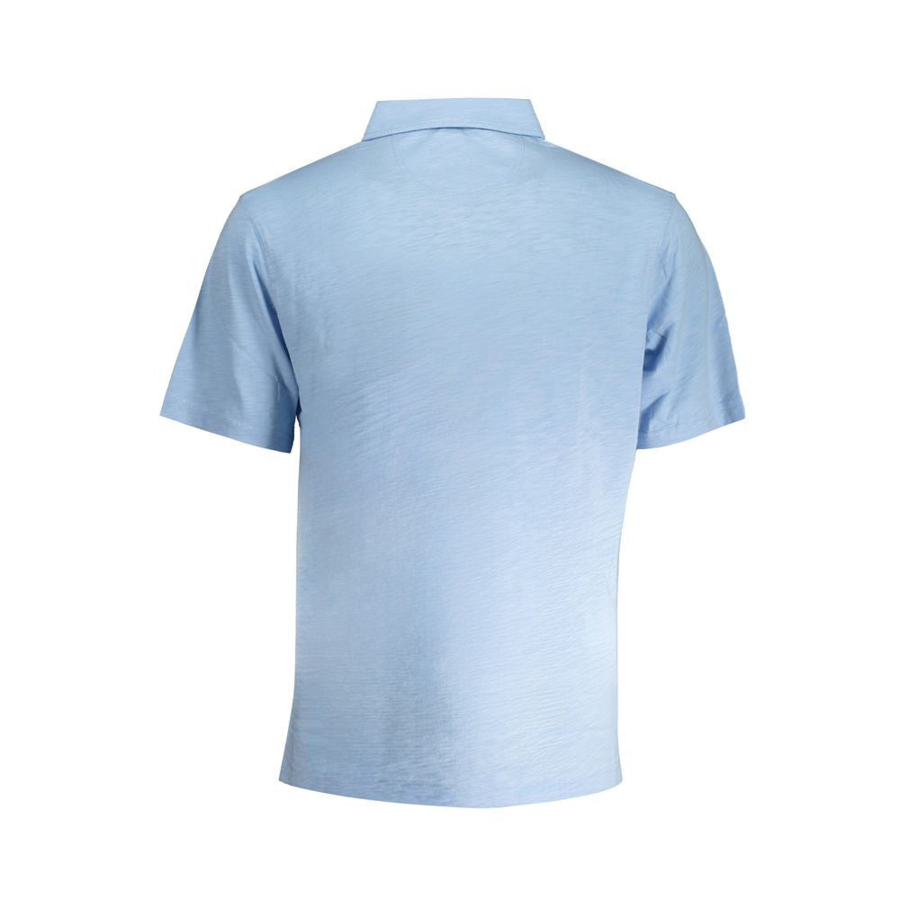 La Martina Hellblaues Herren-Poloshirt aus Baumwolle