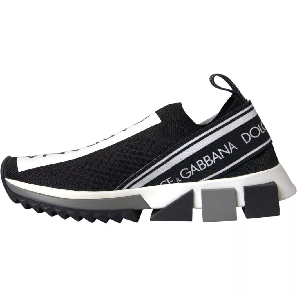Baskets Sorrento noires et blanches Dolce &amp; Gabbana