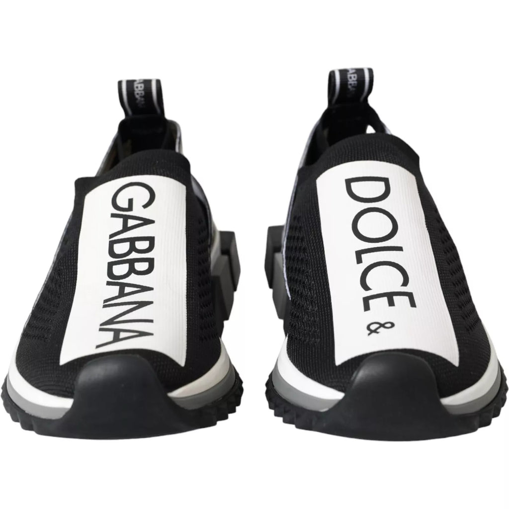 Baskets Sorrento noires et blanches Dolce &amp; Gabbana