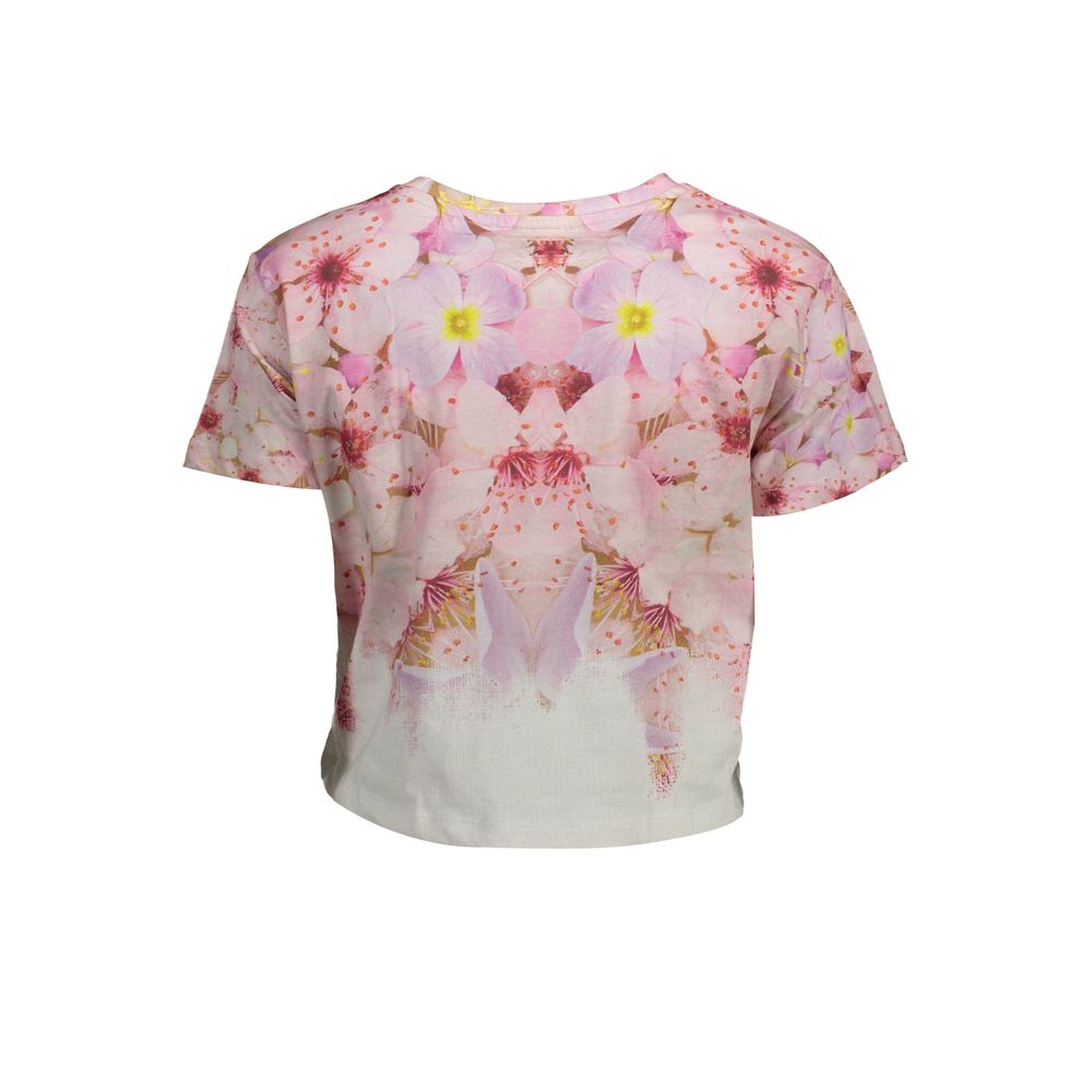 T-shirt femme Desigual en coton rose