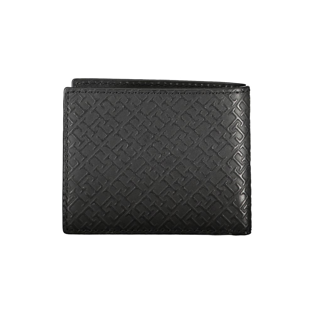 Tommy Hilfiger – Elegante Doppelkarten-Geldbörse aus Leder mit Kontrastdetails