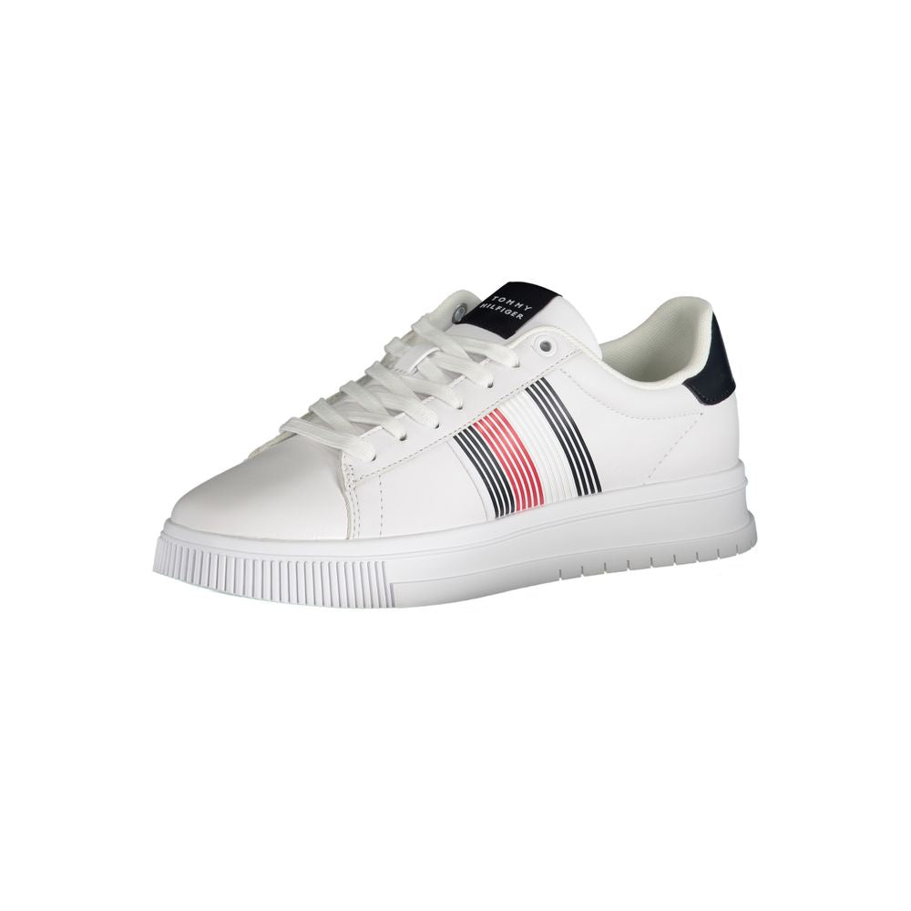 Baskets blanches en polyester Tommy Hilfiger