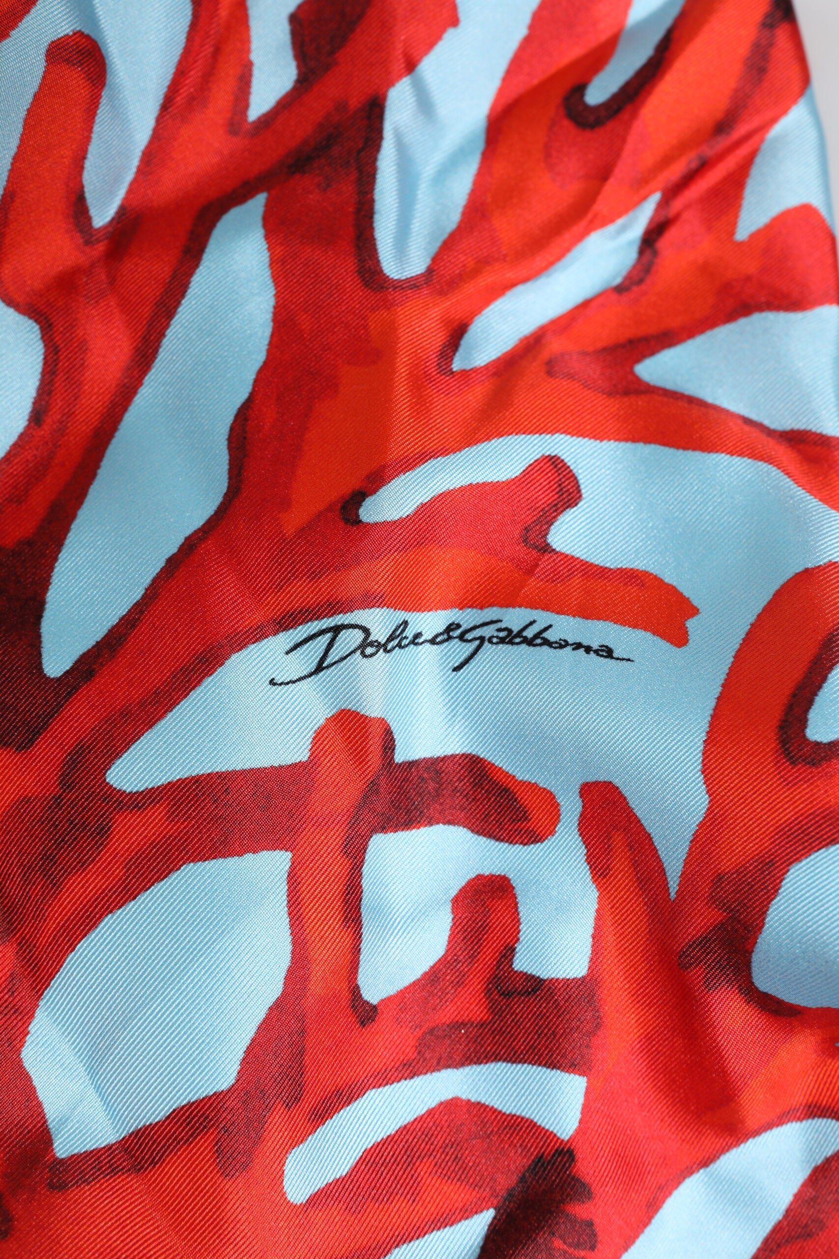 Dolce &amp; Gabbana - Manteau portefeuille à imprimé corail bleu rouge