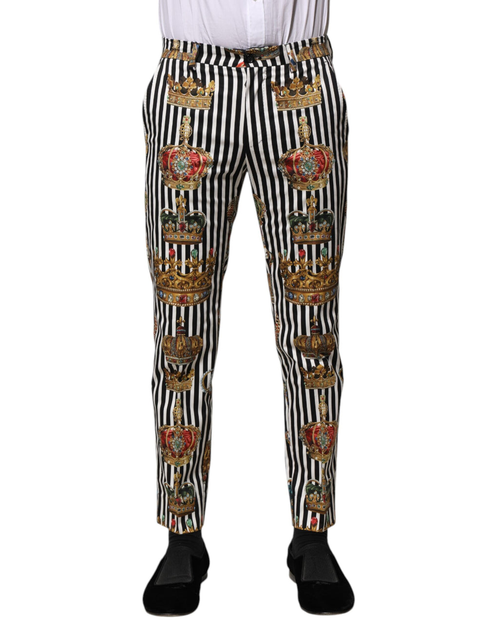 Dolce &amp; Gabbana Mehrfarbig gestreifte Kronenhose