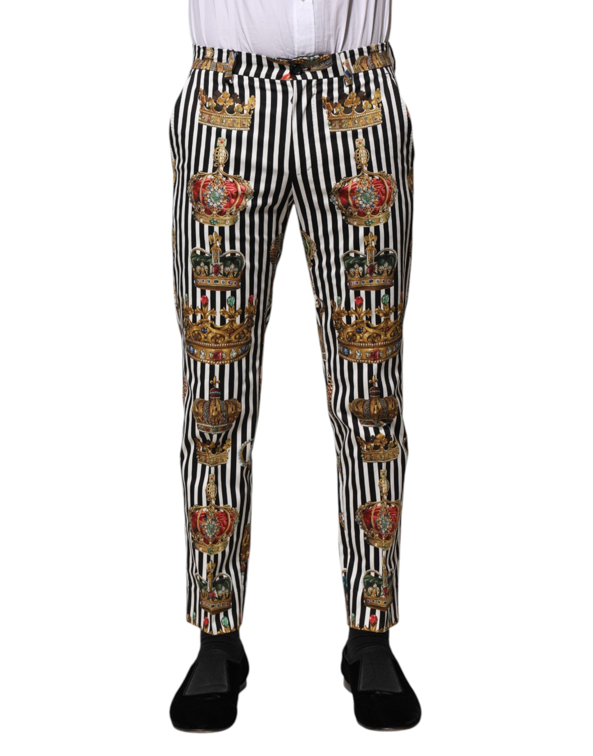 Dolce &amp; Gabbana Mehrfarbig gestreifte Kronenhose