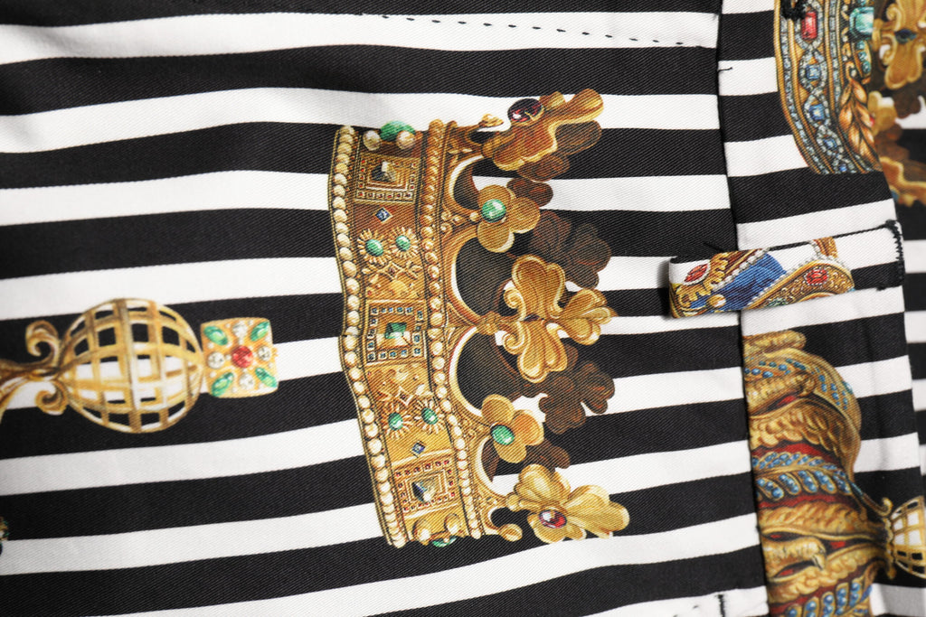 Dolce &amp; Gabbana Mehrfarbig gestreifte Kronenhose