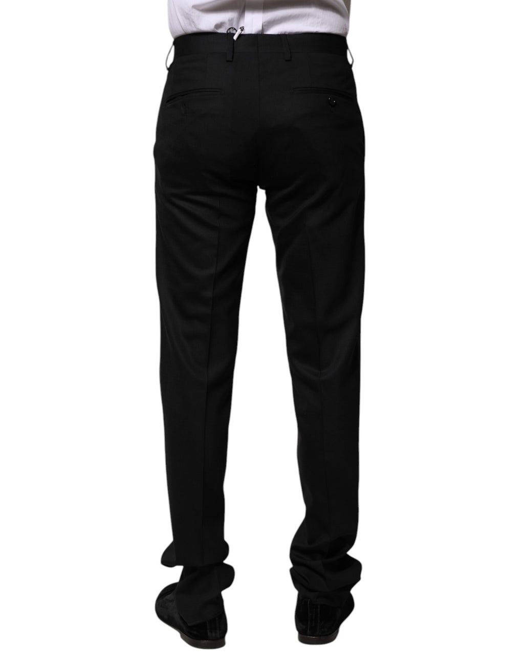 Dolce &amp; Gabbana – Schwarze Anzughose aus Wolle