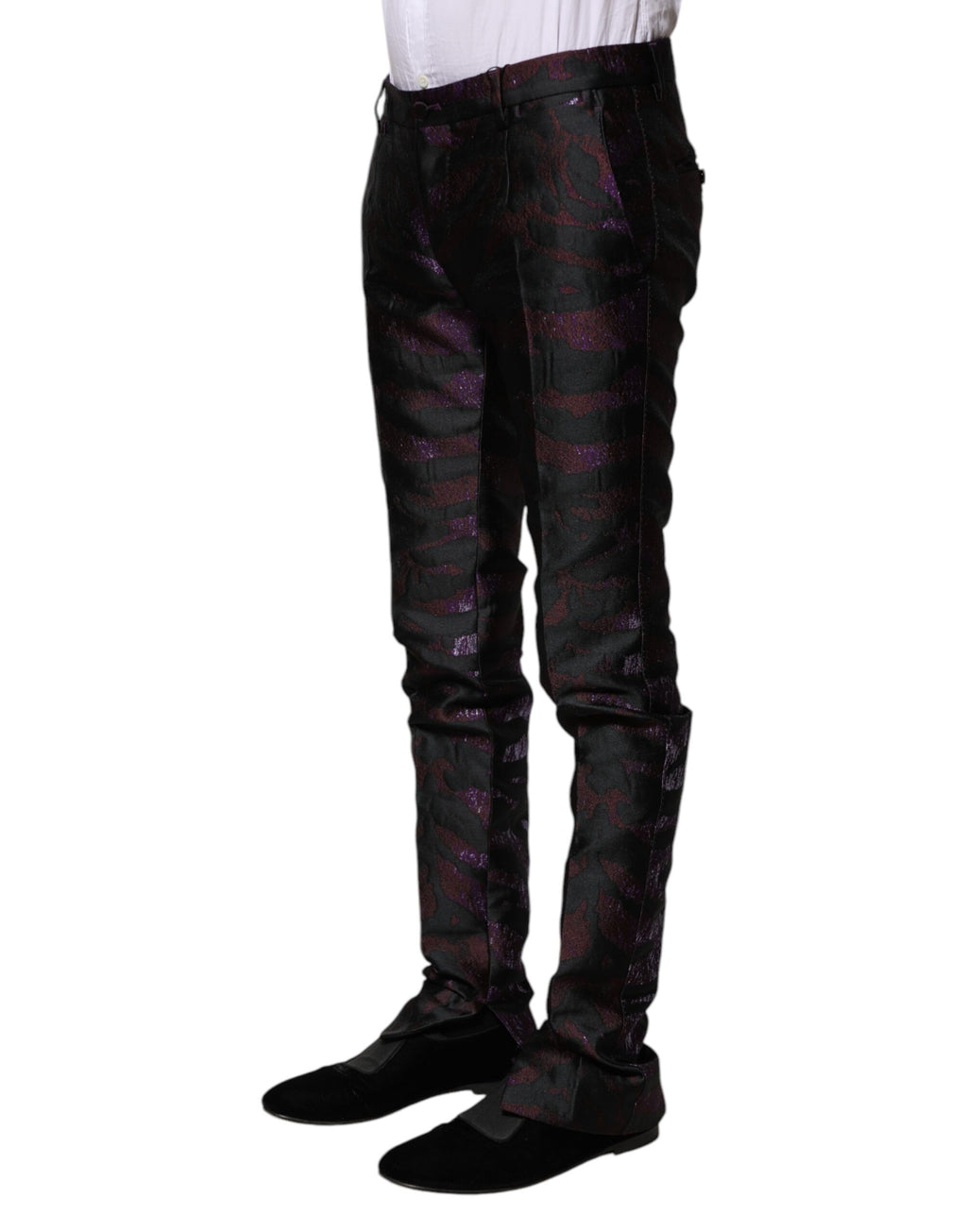 Dolce &amp; Gabbana Mehrfarbige gemusterte Hose aus Polyester