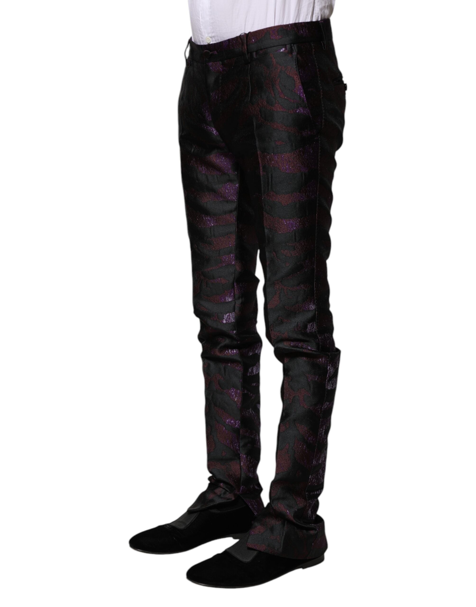Dolce &amp; Gabbana Mehrfarbige gemusterte Hose aus Polyester
