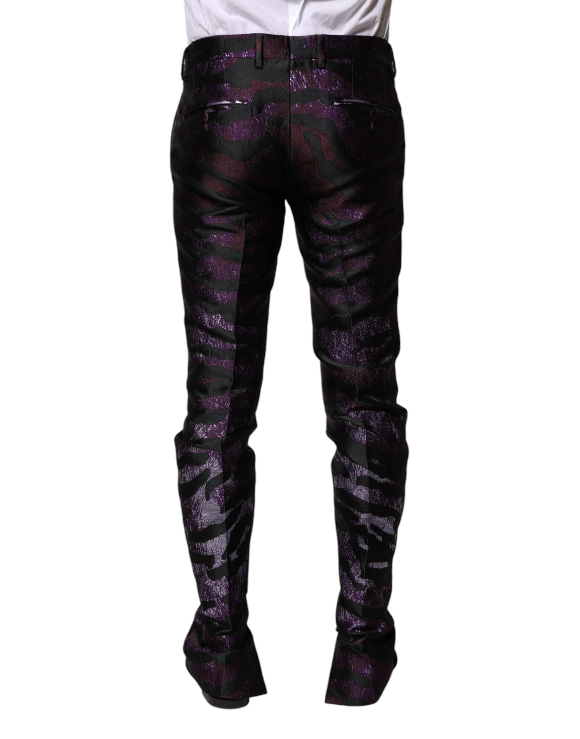 Dolce &amp; Gabbana Mehrfarbige gemusterte Hose aus Polyester